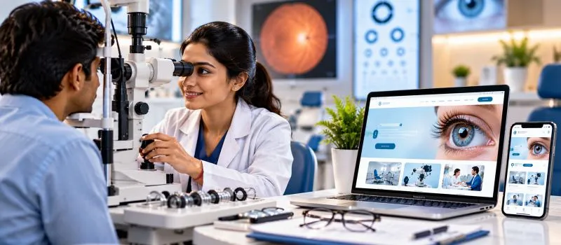 Eye hospital and eye clinic website development in Jamshedpur