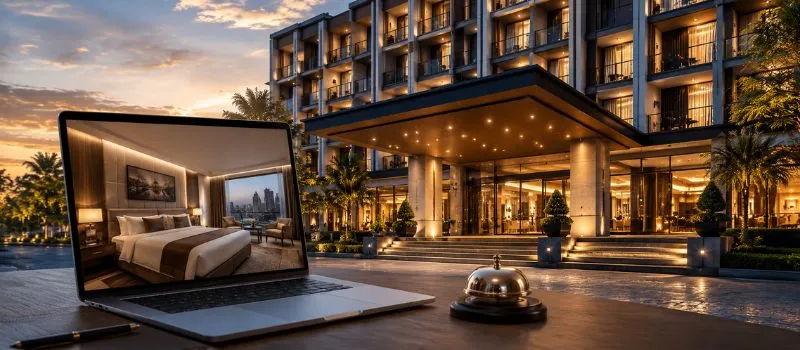 Hotel website design in Bistupur Jamshedpur