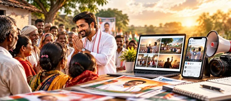 Mukhiya election campaign management and digital creative services in Jharkhand