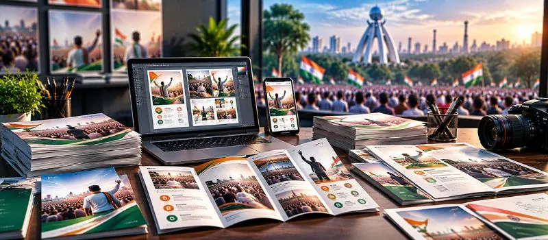 Political brochure and campaign material design services in Jamshedpur