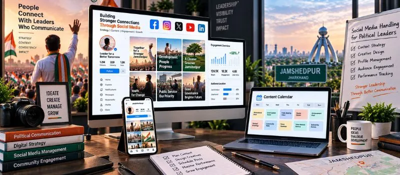 Social media handling services for political leaders in Jamshedpur Jharkhand